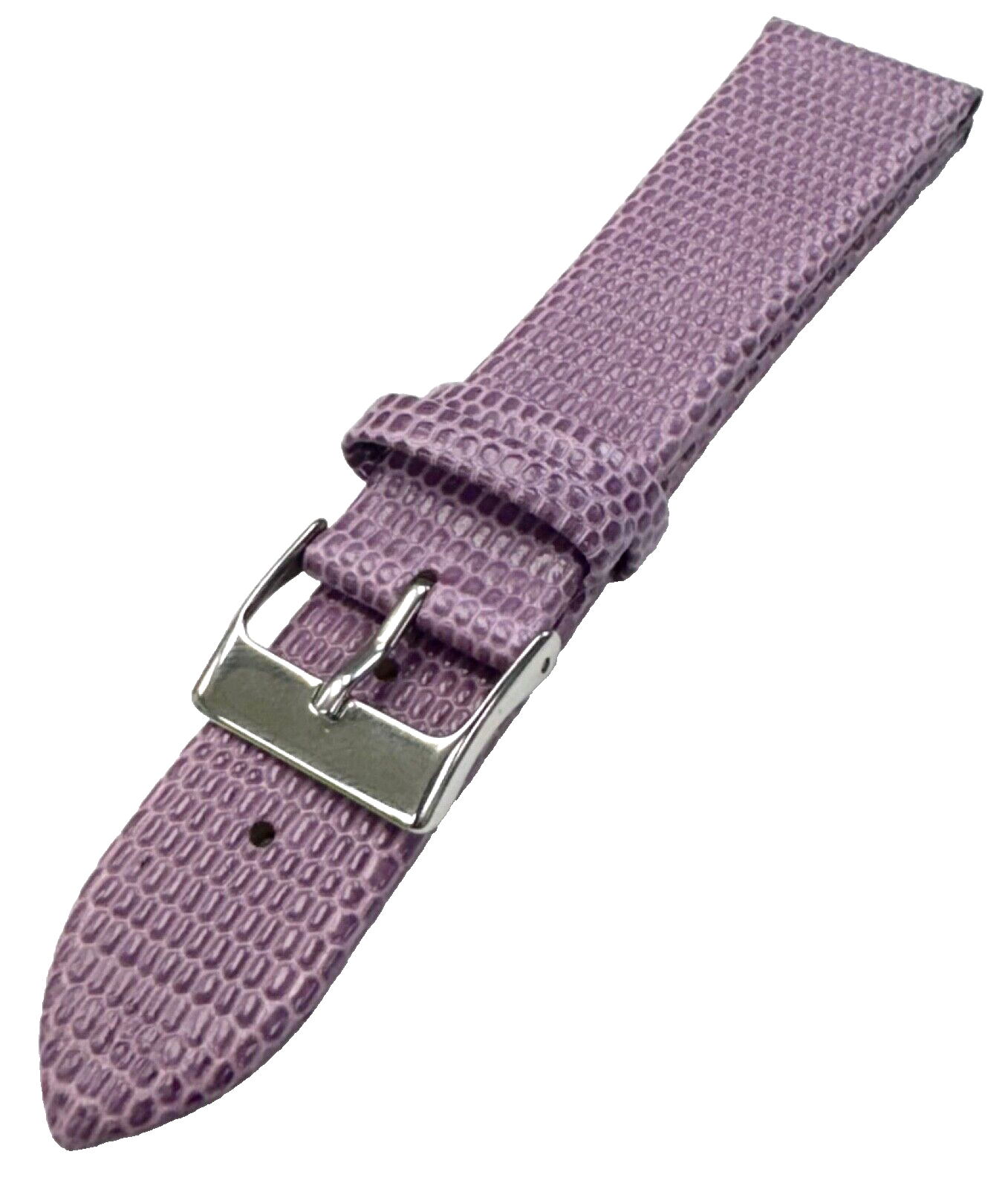 Watch Band Genuine Leather Purple Lizard Grain Flat 22*18mm Top Quality