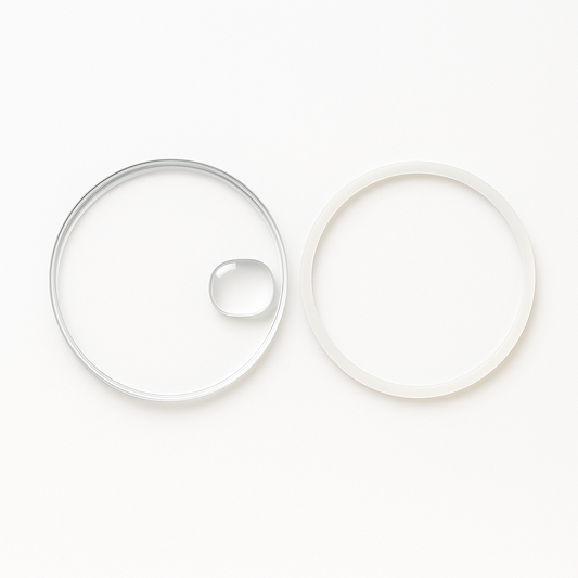 Sapphire crystal for Rolex 25-315C with gasket Case Number 126303.