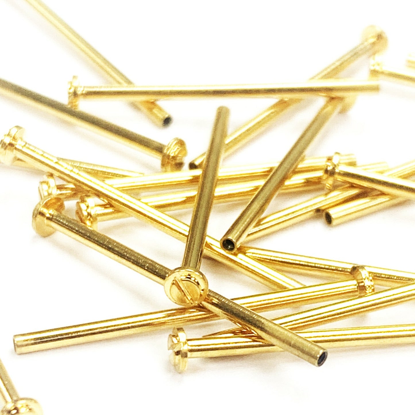 10 Gucci Type T-bar Screw Lugs fit Gucci Band Gold and Silver 1.3 MM, 8-24 MM