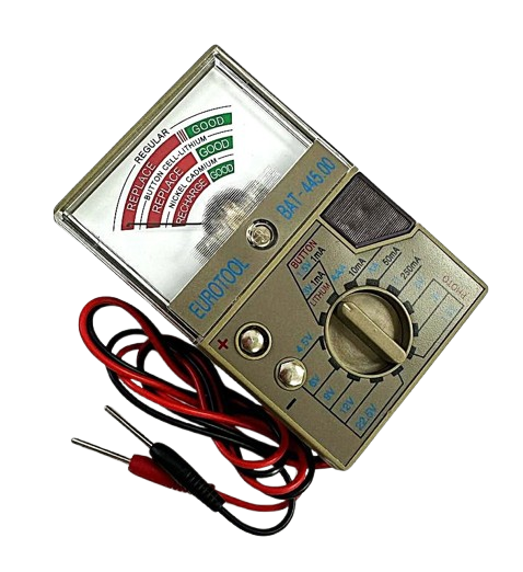 Digital Battery Tester–Model BAT-445 for Watch, Coin, and Button Cell Batteries