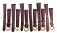(set of 6)14mm Quality Genuine Leather Padded Burgundy Color Watch Band