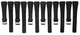 Lot of 6, 19MM PVC Black, Flat & Slim Watch Bands for Casio, Timex, Citizen