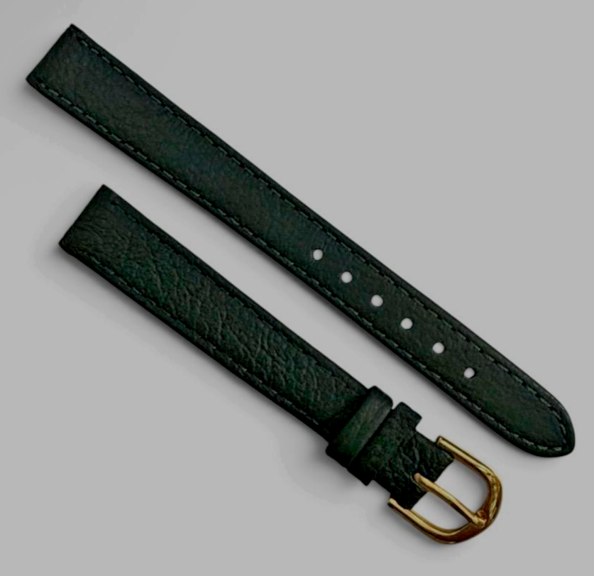 Quality Genuine Leather Green Color Watch Band (set of 6)-12,14mm