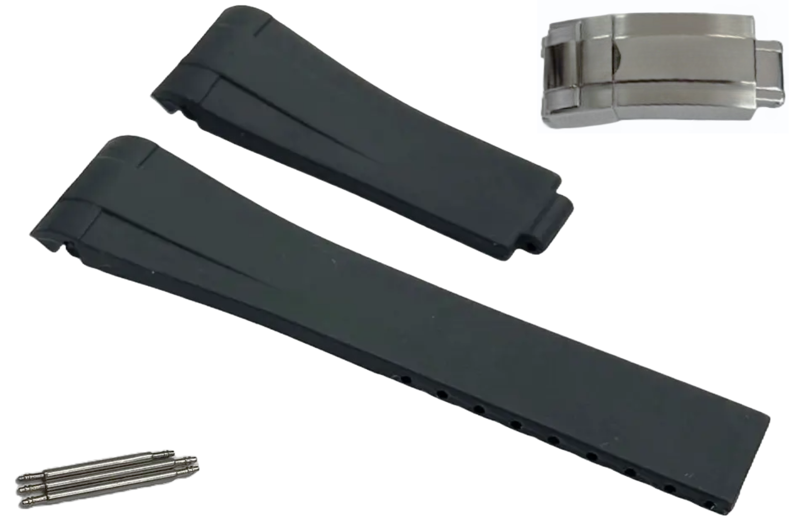 ROLEX BLACK Watch Band 20MM Fits DateJust SUBMARINER GMT DAYTONA EXPLORER