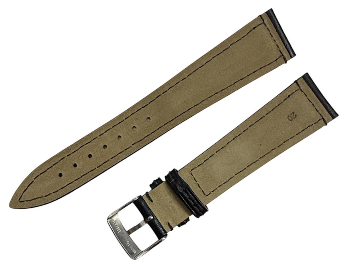 18mm Black color Genuine Leathe Watch Band