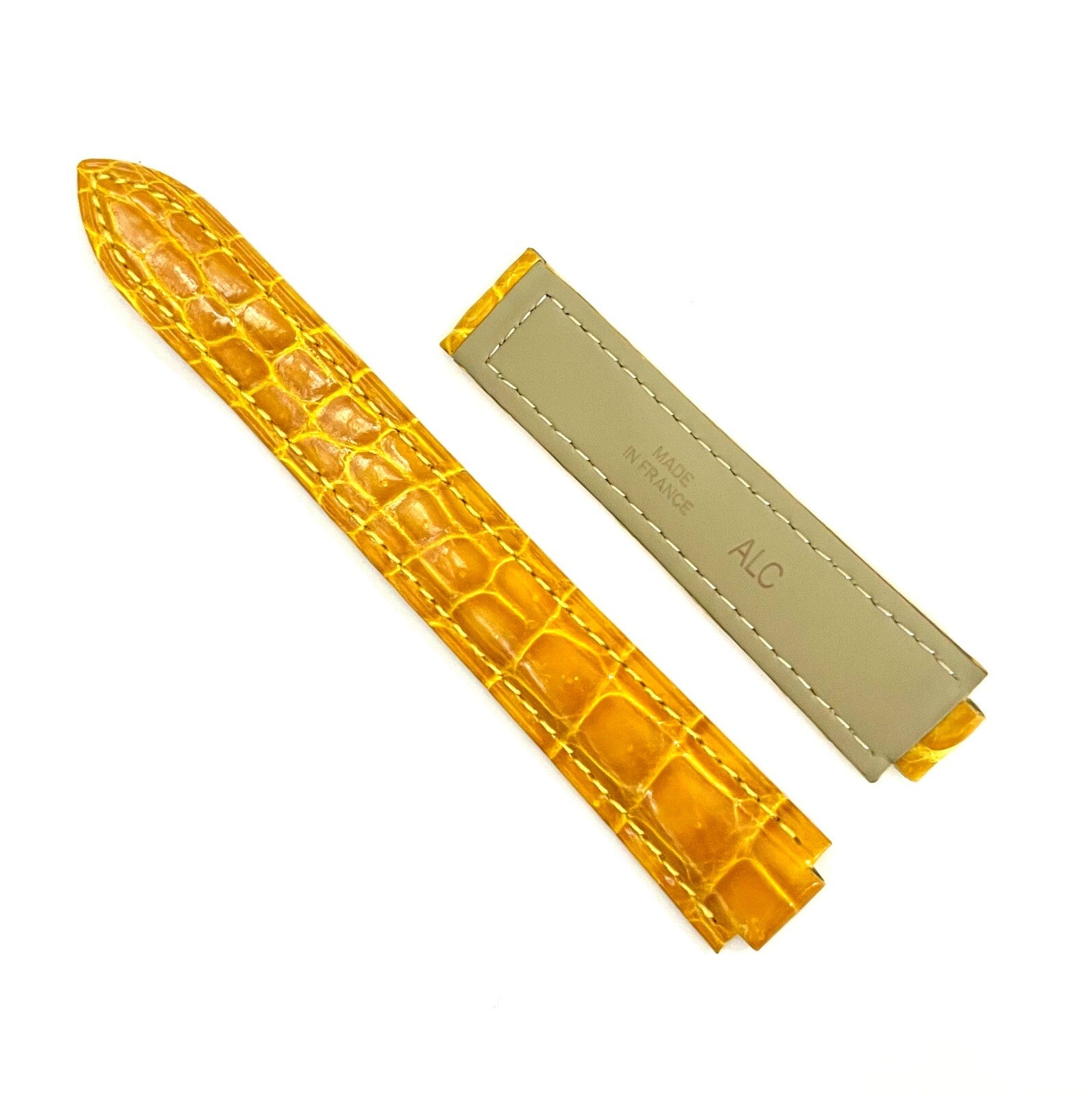 GENUINE ALLIGATOR WATCH BAND FOR CARTIER BLUE BALLOON 18MM TOP QUALITY