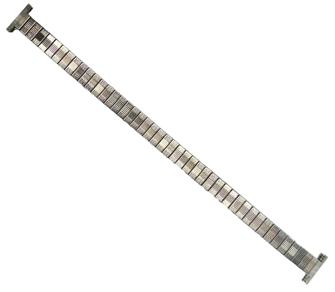 12MM Silver Tone Bulova Slim Stretch Stainless Steel Watch Band for Ladies