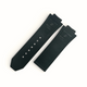 MATTE BLACK SUEDE LEATHER WATCH BAND FOR HUBLOT WATCHES OF SIZE 29X24MM