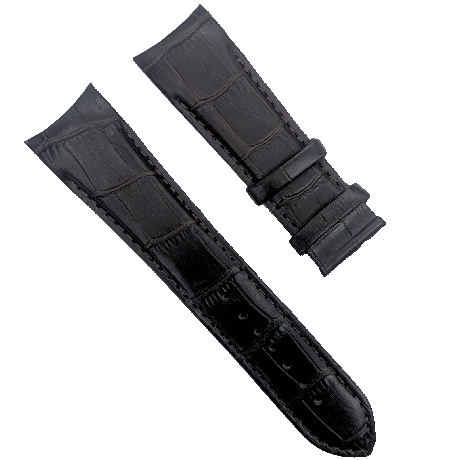 Tissot T610027774 Couturier Black Leather Watch Band Strap - 23mm - No Buckle