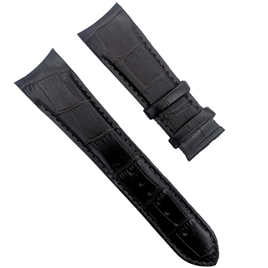 Tissot T610027774 Couturier Black Leather Watch Band Strap - 23mm - No Buckle