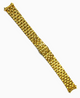 Top Quailty,Stainless steel Gold-tone Curved end Band for Highend Watches-15mm