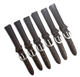 (set of 6) 12mm D. BROWN Genuine Leather Watch Band Strap WITH PINS