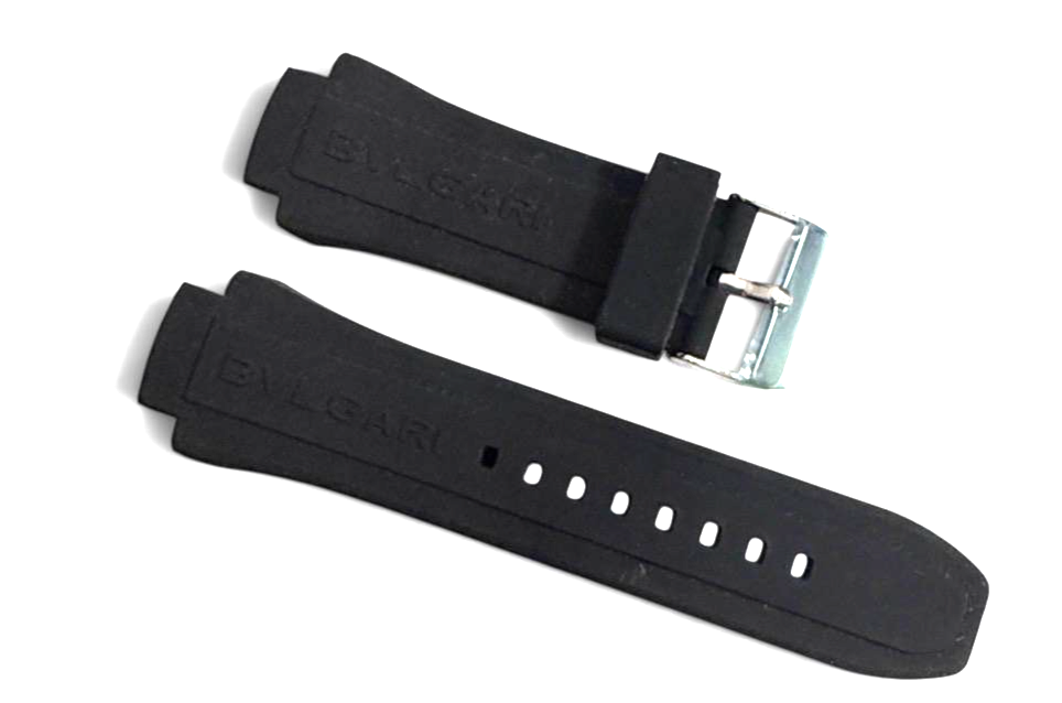 BVLGARI Silicone Watch Strap Quick Release 30mm Waterproof Soft Rubber Band