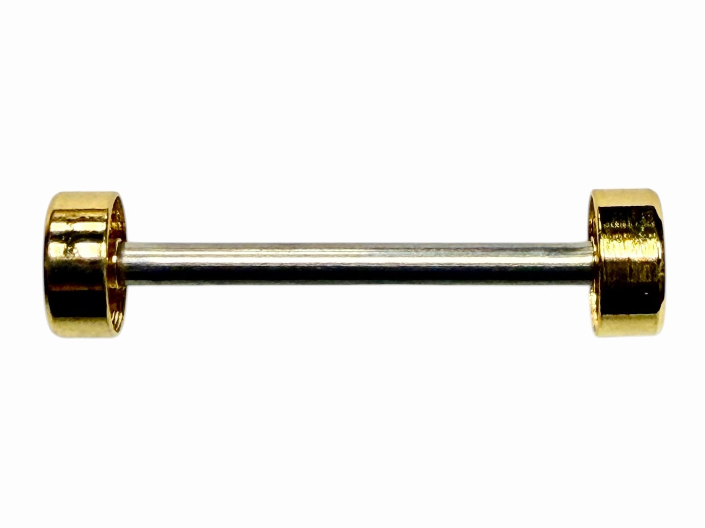 2 PCS Gold Tone Tube & Screw Pins for Watch Band Lugs – Stainless Steel 13mm Rep