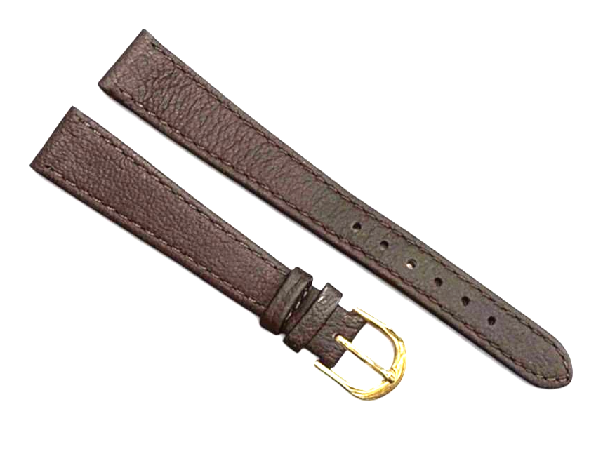 Quality Genuine Leather Brown Color Watch Band -12,14mm