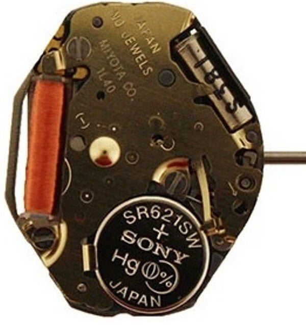 Watch Movement Quartz Miyota 1L40 - 2 Hand Small sec at 6 citizen watch movement