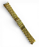 Top Quailty,Stainless Steel Gold-tone Curved end Band 20mm for Highend Watches