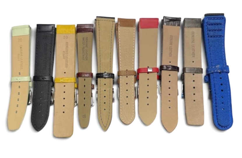 LOT OF 10 WATCH BANDS MIX SIZE STYLE AND COLORS 18/20mm