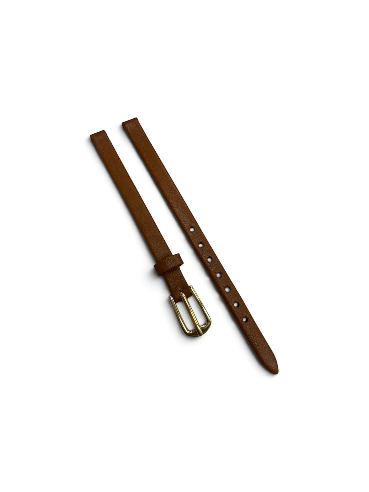 6mm Genuine Leather Watch Band – Dark Brown(Hot Ladies Size)