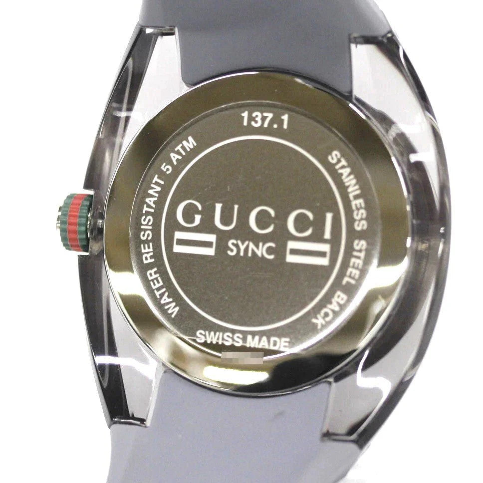 GUCCI SYNC YA137109 Men's Watch – Quartz Movement, Near Mint, Authentic from