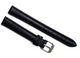 Black genuine calfskin leather watch strap band New-14mmXL
