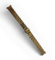 Top Quailty ,Stainless steel Rose-Gold Curved end Band for High end Watches-12mm