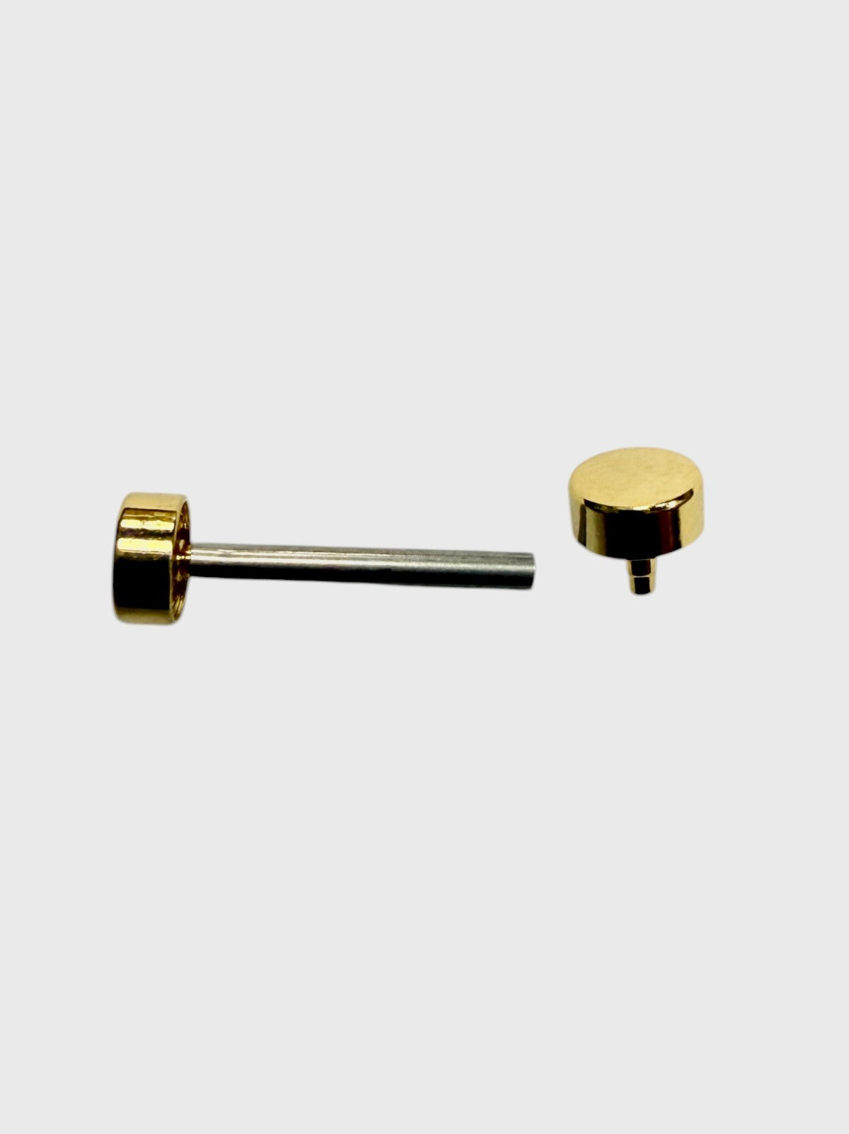 2 PCS Gold Tone Tube & Screw Pins for Watch Band Lugs – Stainless Steel 13mm Rep