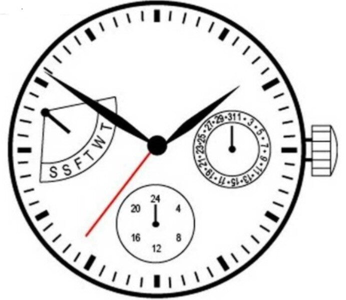  Seiko / Hattory Quartz Movement  VX3S Watch Parts