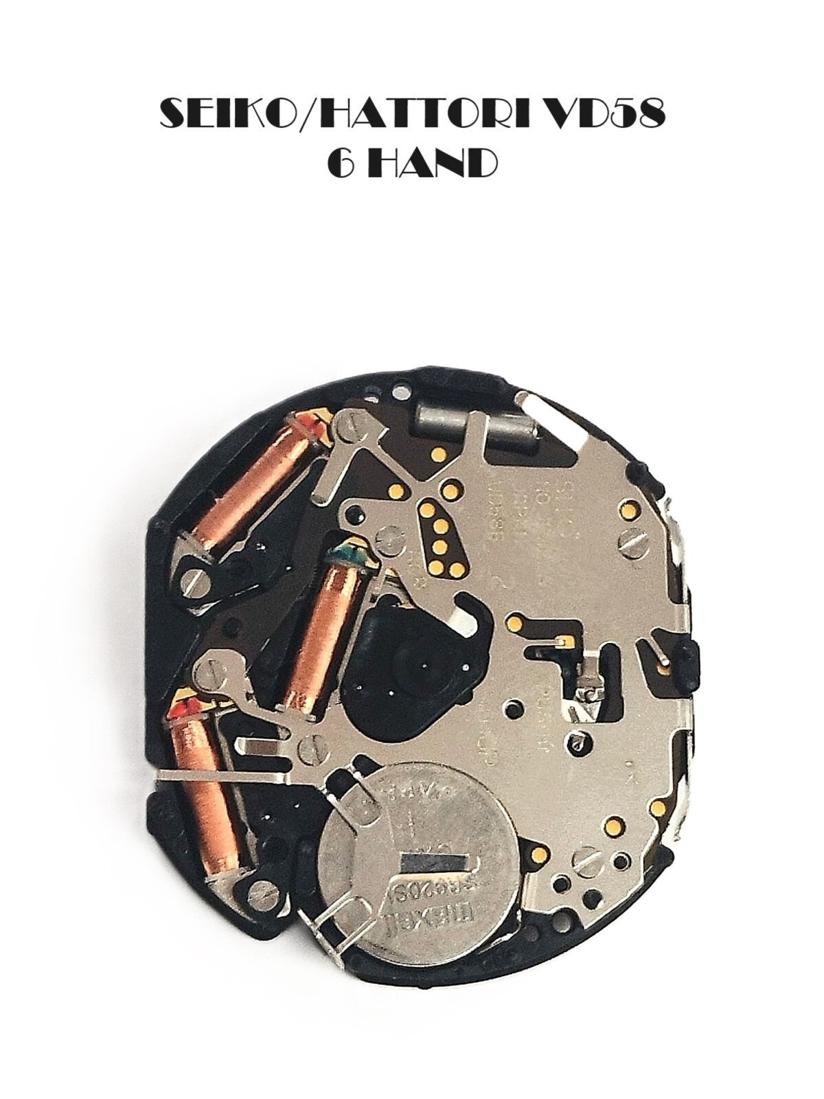 Watch Movement Quartz Hattori/Seiko VD58 / 6 Hand