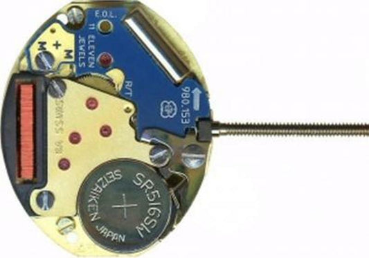ETA Quartz Watch Movement 980.153.HPC2 Small Second at 6:00 Overall Height 3.5mm