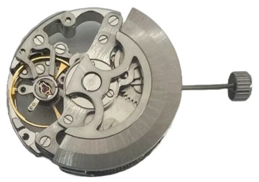 Automatic SKELETON Watch Movement 2650SSZ, 3 HANDS Overall Height 7.7mm