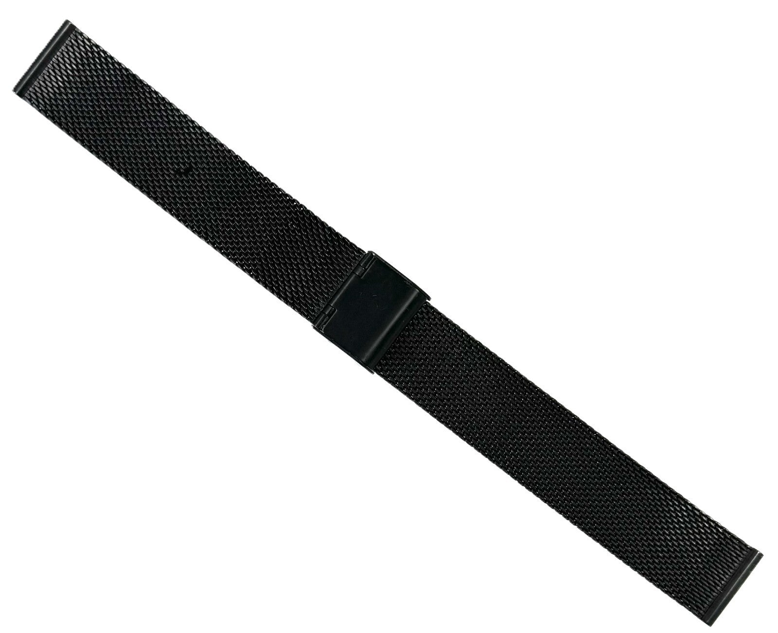 18mm Black Color Timeless Milanese Mesh Stainless Steel Watch Band