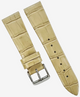 New Watch Band Beige Genuine Leather Alligator Grain (Flat, Short) 18x16MM
