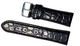 Triumph authentic genuine leather black color watch band strap 26mm