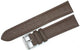 Quality Watch Band Brown  Genuine Leather Lizard Grain Padded 20mm Long