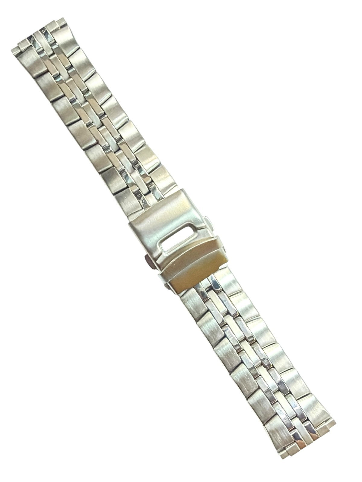 Timex 16–20 mm Stainless Steel Watch Strap Replacement Band – Silver Tone