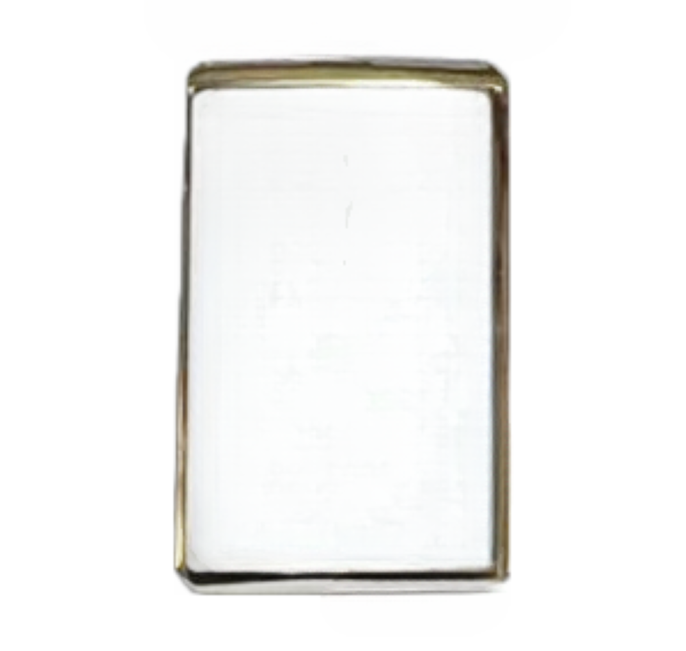 Mineral Crystal BULOVA Ladies Single Domed Gold Trim (16.45×10.0)mm Fit 98V09