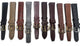 LOT OF 10 WATCH BANDS 16MM GENUINE LEATHER ALLIGATOR MIX STYLE AND COLORS