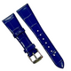 New Watch Band Blue Genuine Leather Alligator Grain (Flat, Short) 18x14 MM