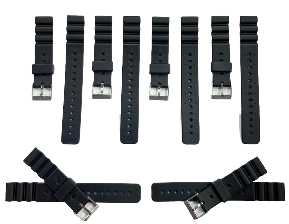 Sport Rubber Watch Band Strap Fits 18MM fits Citizen,Seiko,Casio Diver Watches