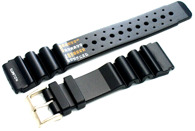 Lot of 6 Watch Bands 24MM PVC Black  fit Casio,Citizen,Seiko Diver Watches 1116