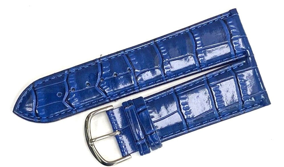 Watch Bands Stitched Alligator  Grain Padded Genuine Leather Of Size 22MM,24MM