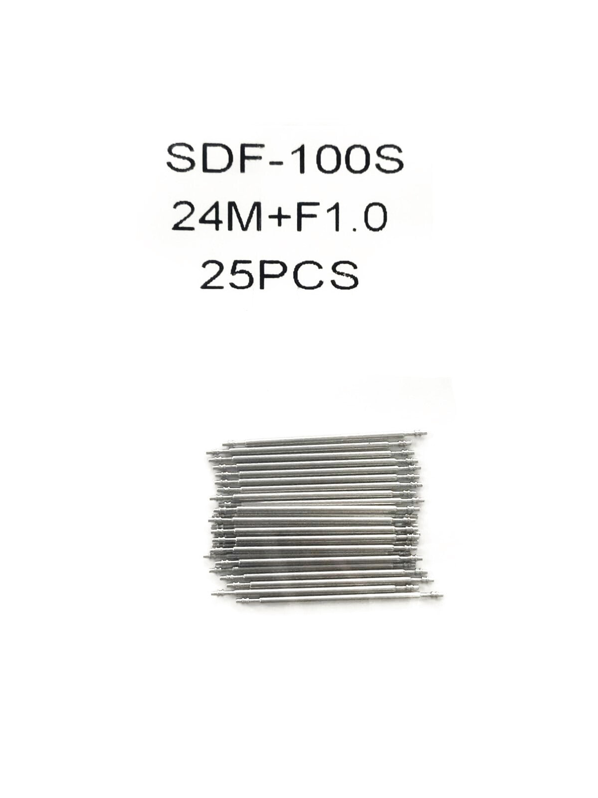 25pcs Stainless Steel Watch Band Spring Bars Strap Pin 24mm Thickness 1.0mm