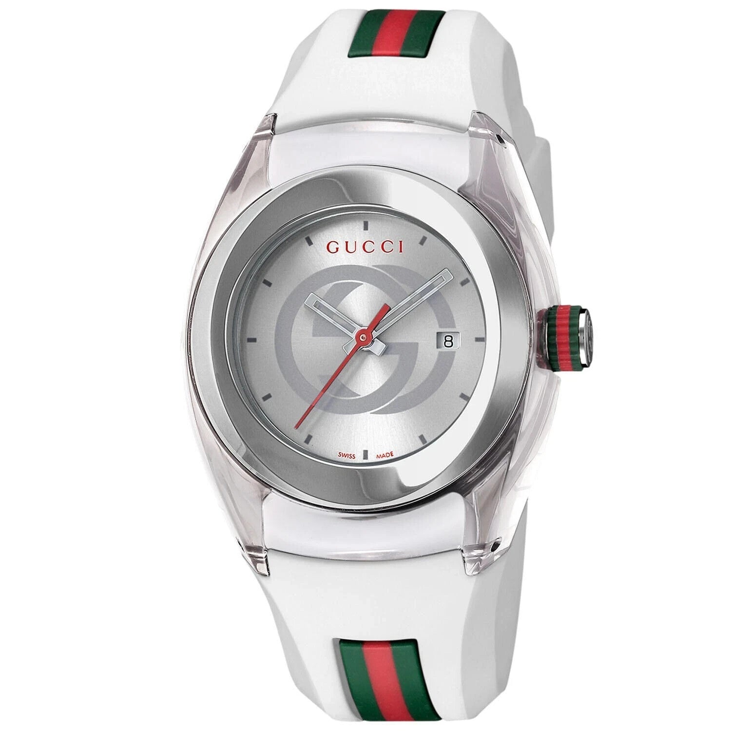 GUCCI SYNC YA137103 Men's Watch – White Dial, Quartz Movement with Original Box