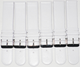  Lot of 6Pcs. Bands 20MM Plain White Genuine Leather Watch Band Flat