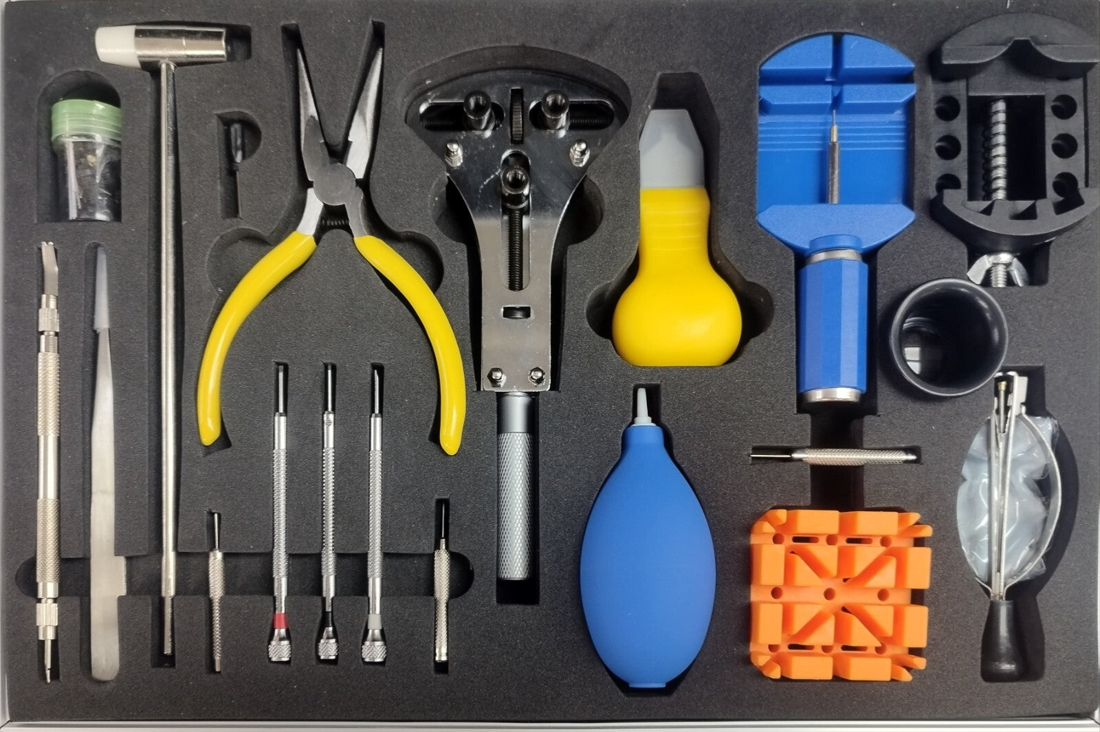 WATCH REPAIR TOOL KIT - 21 PCS - BREIFCASE TOOL CASE