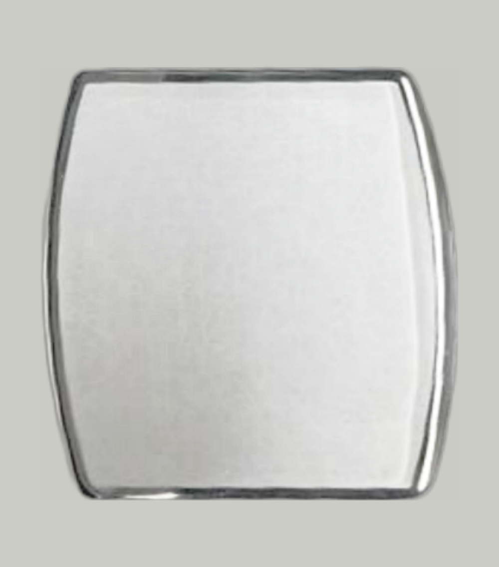 Mineral Crystal BULOVA Ladies Single Domed Silver Trim (24.0×22.5)mm Fit 96R163