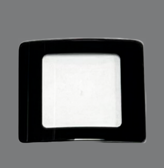 Sapphire Crystal Rado Rectangular Cut Corners Black Border (28.1×24.5)mm
