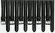 Lot of 6 Watch Band Quality Black Genuine Leather Grain,16mm, slim and padded