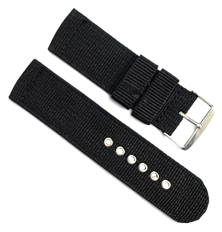 Black color Fabric Band strap-24mm